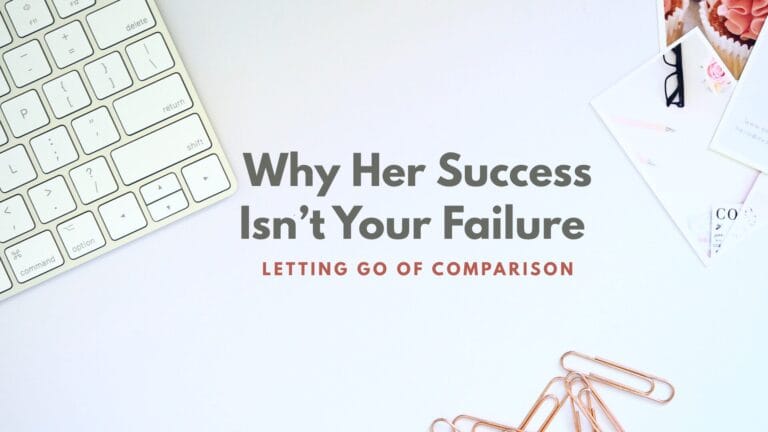 Letting go of comparison